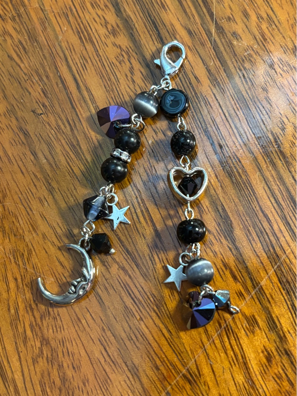 handmade moon keychain